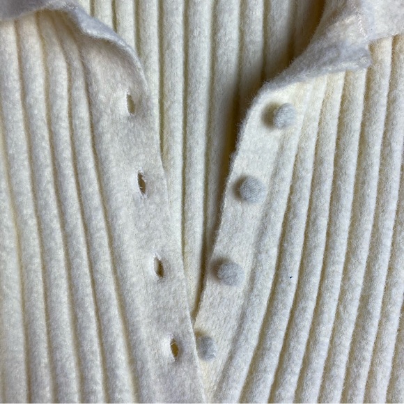 Zara Butter Yellow ribbed soft sweater S - Picture 2 of 7